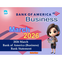 2026 March BOA Bank Statement – Download Ready Template